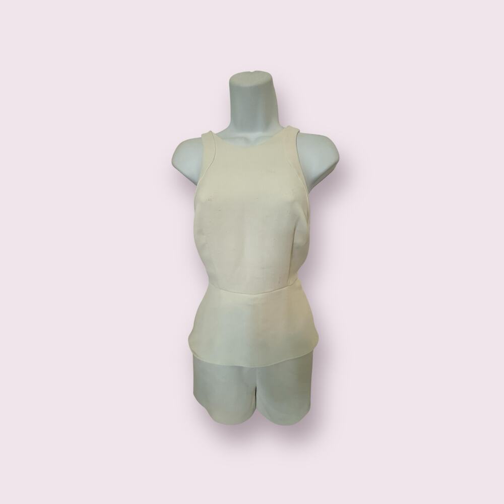 Marciano White Dressy Romper Shorts w/Skirt overlay. 4